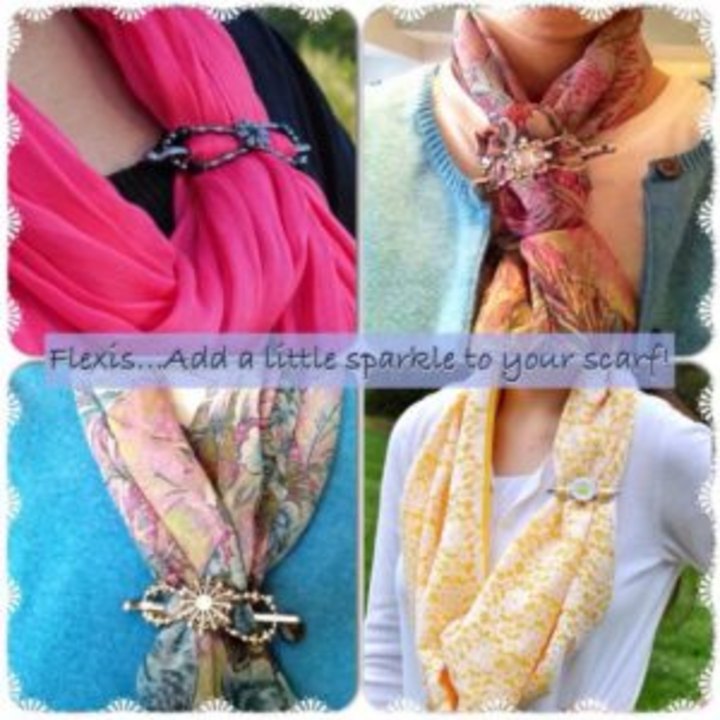 flexi clips on scarves