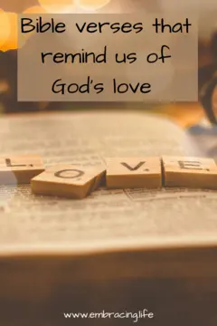 Bible verses that remind us of God's Love