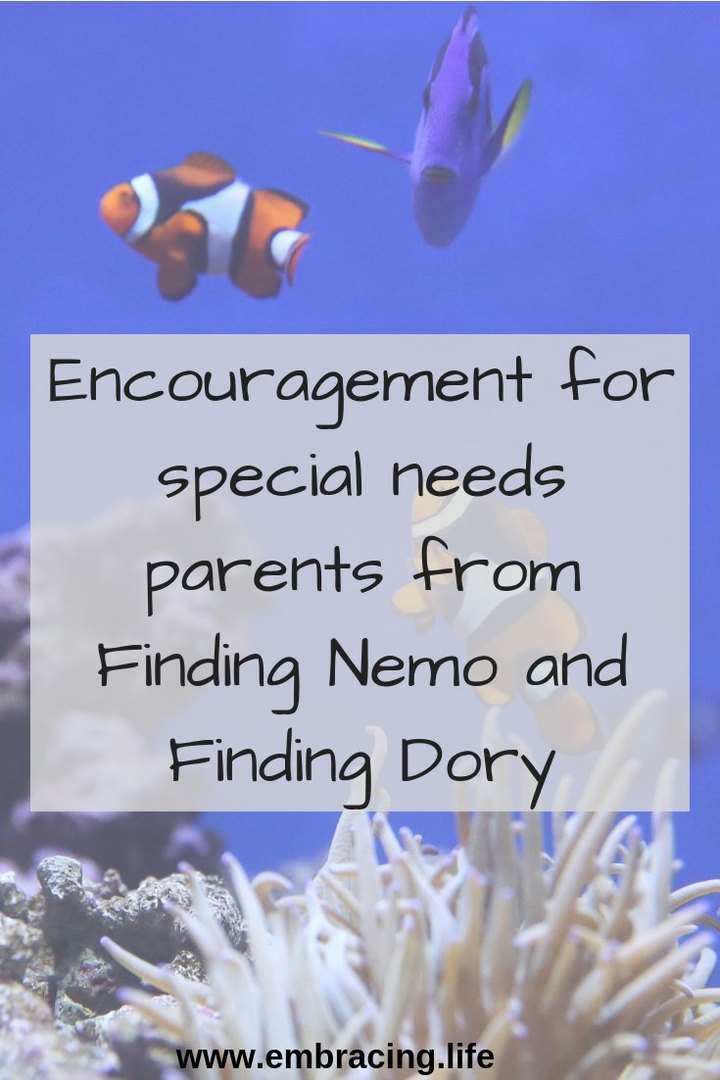 Encouragement for Special Needs Parents From Finding Nemo and Finding Dory