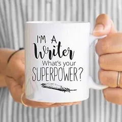 Coffee mug for writers: let everyone know in a fun and inspirational way that you're a #writer