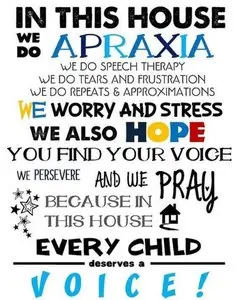 encouragement for parents of apraxia