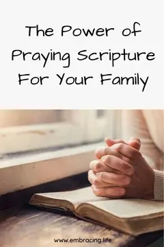 The power of praying Scripture for your family | #prayer #prayingscripture #prayscripture #family